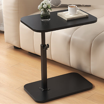Adjustable side table – Wood and metal, modern design for the living room or bedroom 0