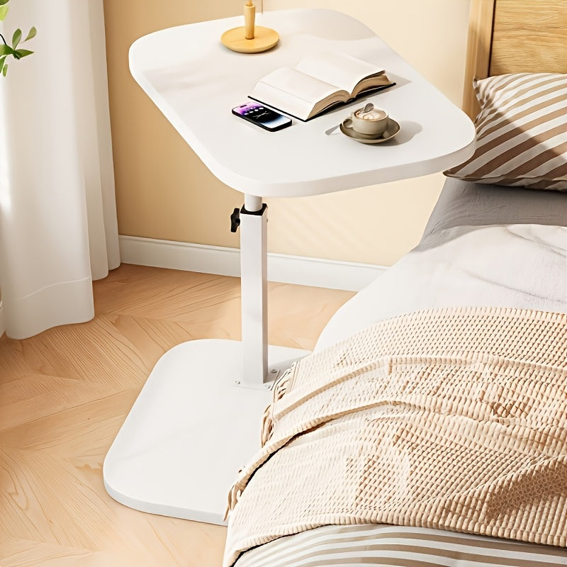 Adjustable side table with rectangular top 8