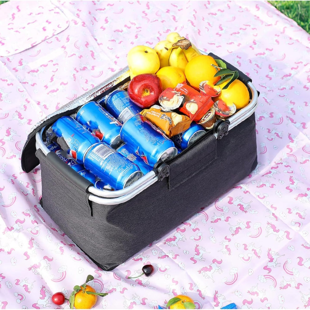 AdventureGear | Collapsible Picnic Basket – 18L Leakproof Design