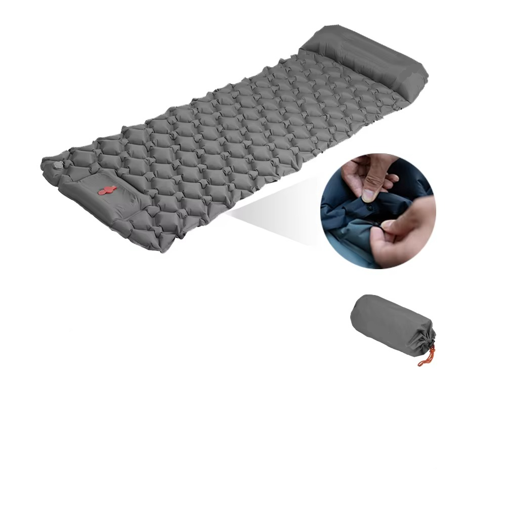 AdventureGear | Self Inflating Camping Sleeping Pad with Built-In Pillow - Lightweight Design