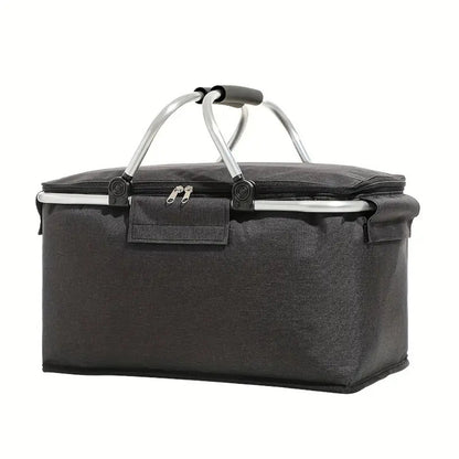 AdventureGear | Collapsible Picnic Basket – 18L Leakproof Design 0