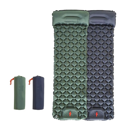AdventureGear | Self Inflating Camping Sleeping Pad with Built-In Pillow - Lightweight Design 1