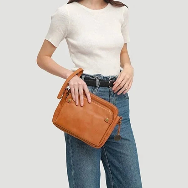 AgentBag | Black Shoulder Bag - Genuine Leather with Adjustable Strap 3