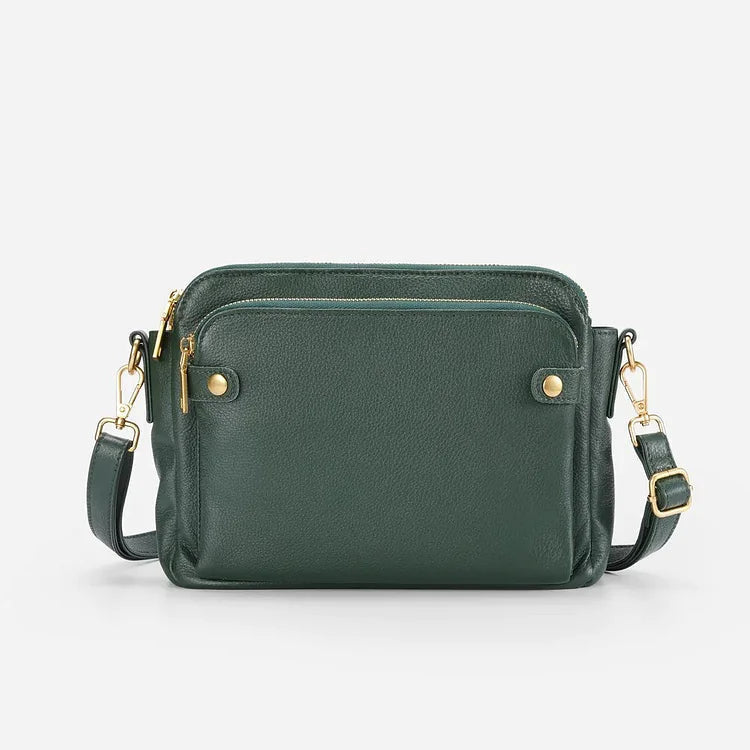 AgentBag | Black Shoulder Bag - Genuine Leather with Adjustable Strap 7