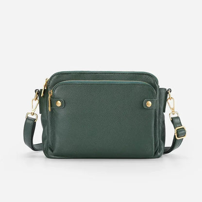 AgentBag | Black Shoulder Bag - Genuine Leather with Adjustable Strap 7