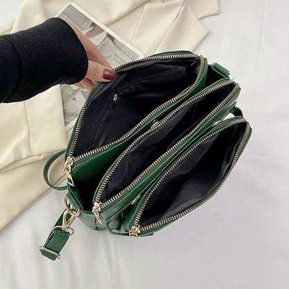 AgentBag | Black Shoulder Bag - Genuine Leather with Adjustable Strap 8