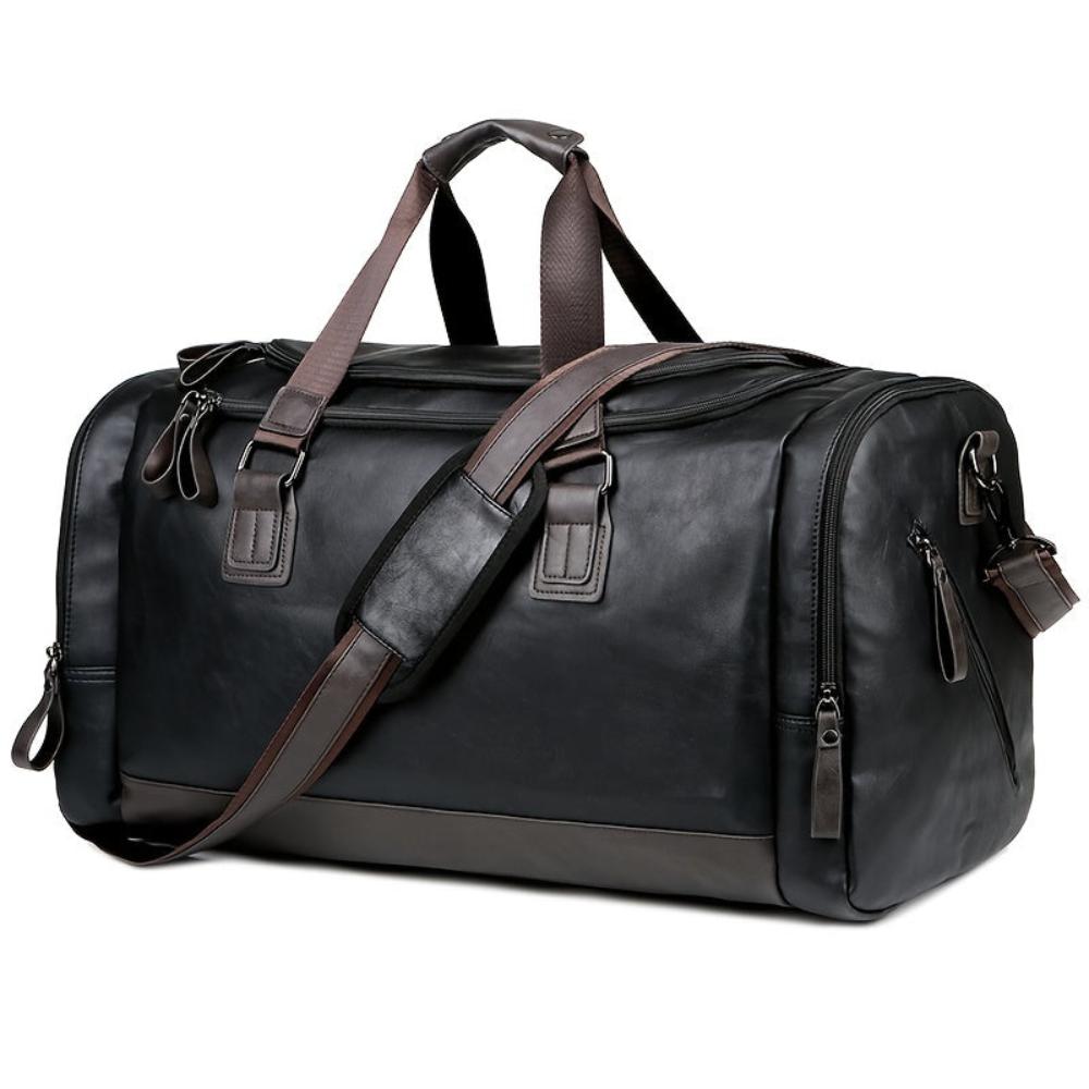 Aiden | Vegan Leather Duffle Bag – Large Capacity & Adjustable Strap