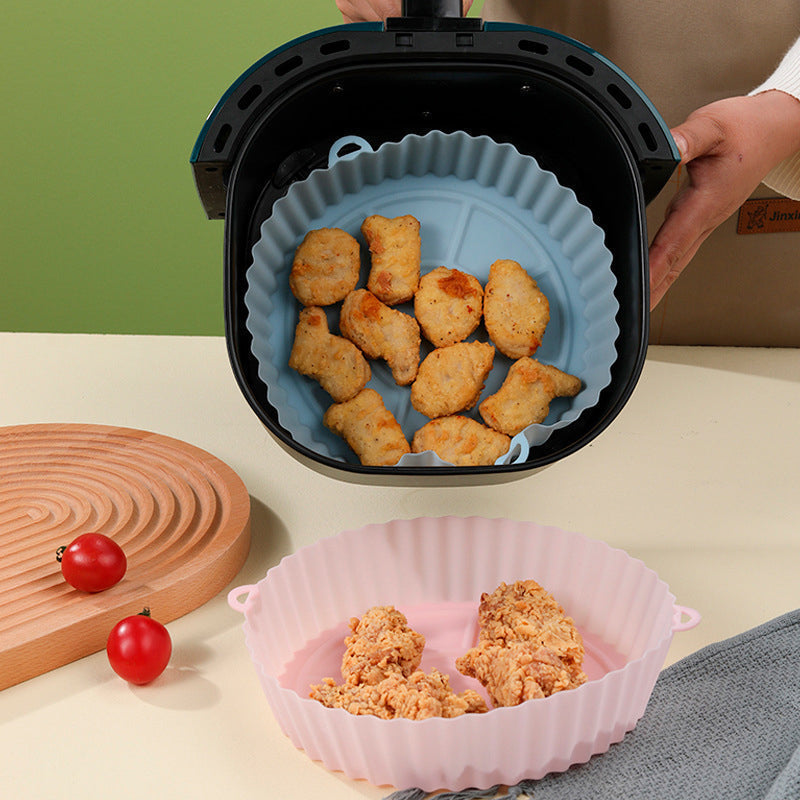 Air Fryer Silicone Baking Tray | Reusable Non-Stick Liner | Dishwasher Safe Oven, Microwave & Instant Pot Accessory