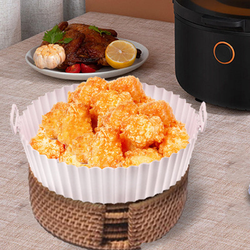 Air Fryer Silicone Baking Tray | Reusable Non-Stick Liner | Dishwasher Safe Oven, Microwave & Instant Pot Accessory