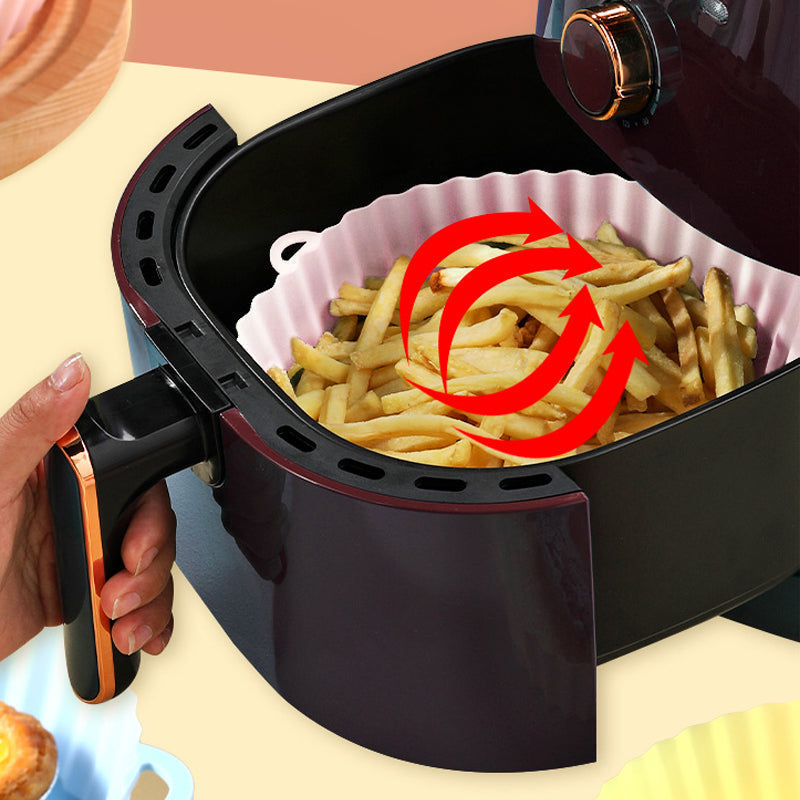 Air Fryer Silicone Baking Tray | Reusable Non-Stick Liner | Dishwasher Safe Oven, Microwave & Instant Pot Accessory