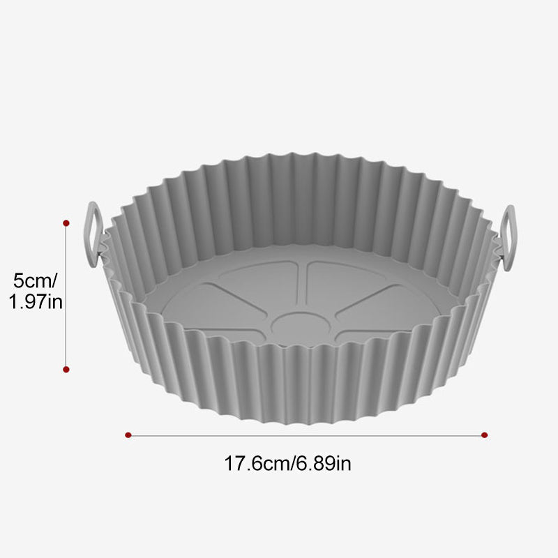 Air Fryer Silicone Baking Tray | Reusable Non-Stick Liner | Dishwasher Safe Oven, Microwave & Instant Pot Accessory