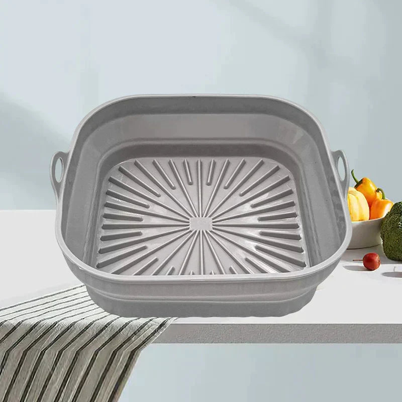 Air Fryer Silicone Grill Pan | Reusable Non-Stick Liner, Dishwasher & Oven Safe | Heat Resistant up to 232°C, BPA Free