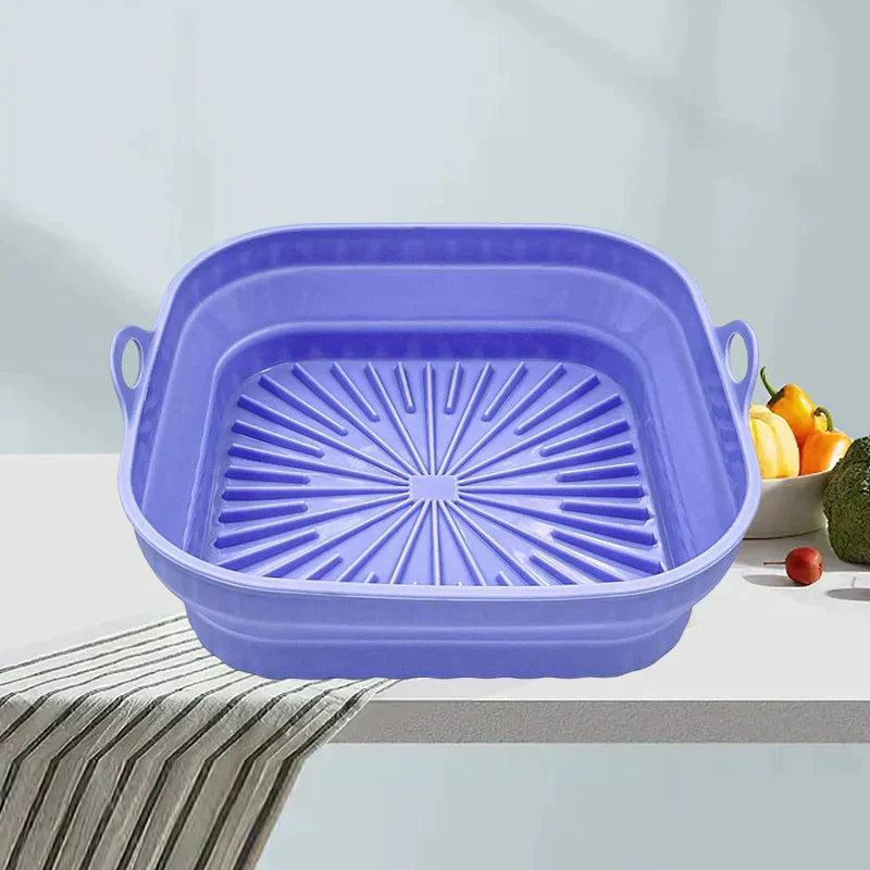 Air Fryer Silicone Grill Pan | Reusable Non-Stick Liner, Dishwasher & Oven Safe | Heat Resistant up to 232°C, BPA Free