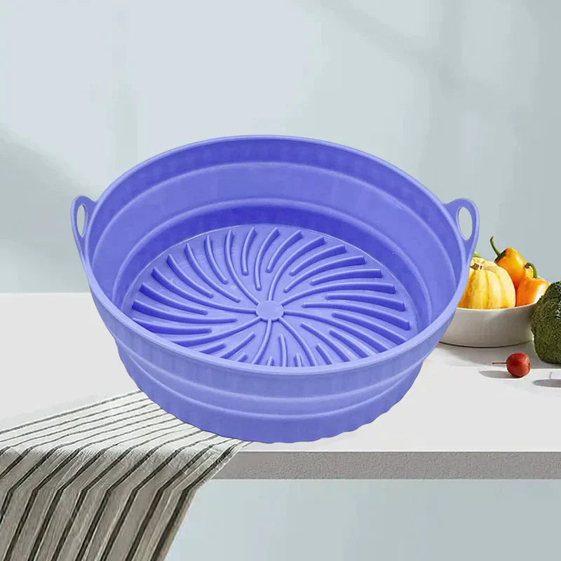 Air Fryer Silicone Grill Pan | Reusable Non-Stick Liner, Dishwasher & Oven Safe | Heat Resistant up to 232°C, BPA Free