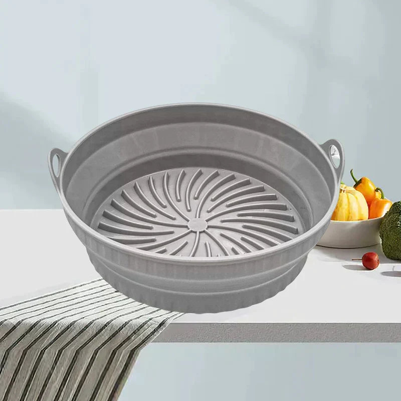Air Fryer Silicone Grill Pan | Reusable Non-Stick Liner, Dishwasher & Oven Safe | Heat Resistant up to 232°C, BPA Free