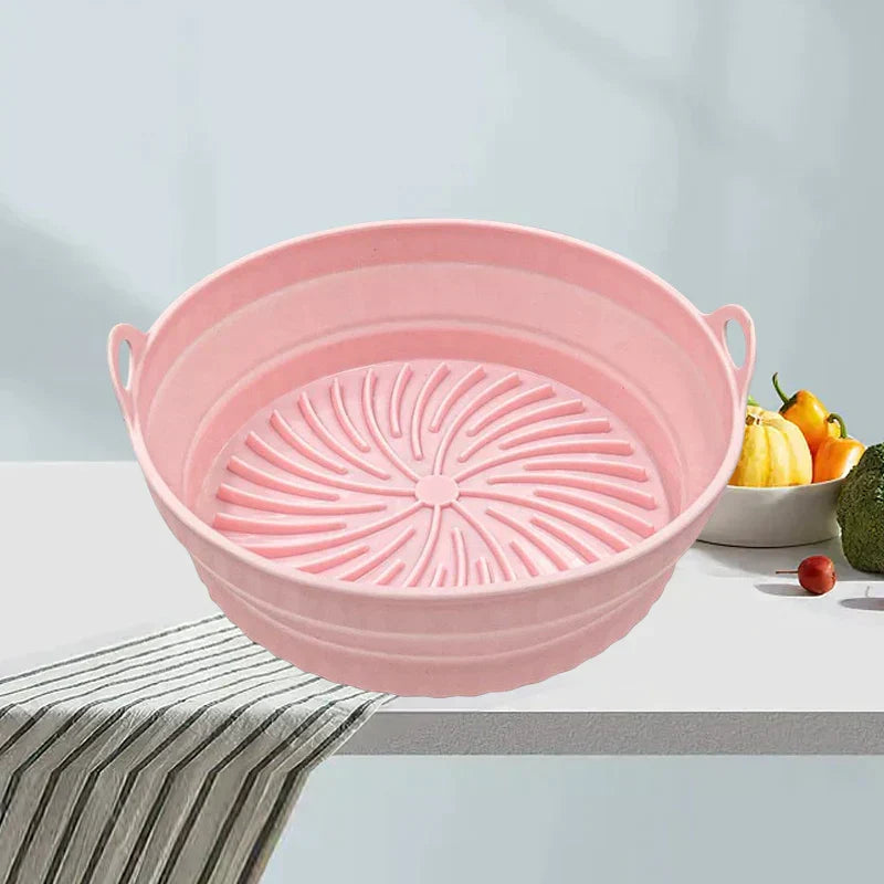 Air Fryer Silicone Grill Pan | Reusable Non-Stick Liner, Dishwasher & Oven Safe | Heat Resistant up to 232°C, BPA Free