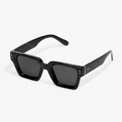 Alaric | Square Black Sunglasses with UV400 Protection - Unisex Design 1