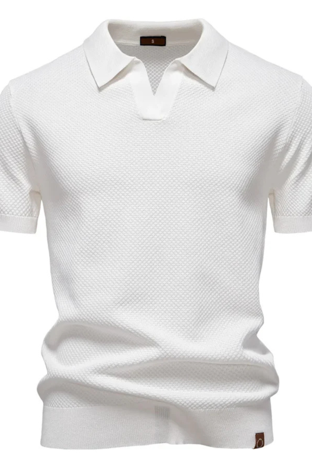 Alden | Men's Polo Shirt – Textured Knit Fabric, Short Sleeve Design 5