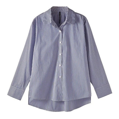 Alvara | Women's Blouse – Striped Button Down Long Sleeve Top 7