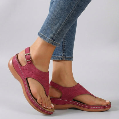 Amelia | Women's Sandals – Adjustable Ankle Strap Wedge Design 2