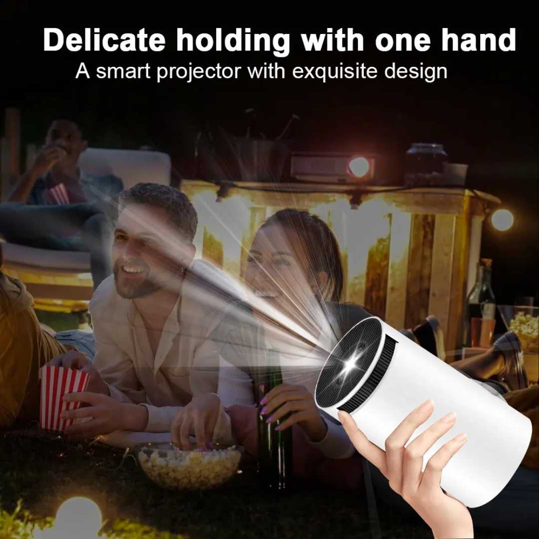 Android 11 Projector with Dual Wifi6 | 8000 Lumens, Auto Keystone Correction | Supports 4K Input, 200-Inch Screen