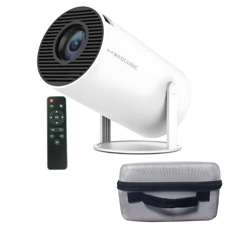 Android 11 Projector with Dual Wifi6 | 8000 Lumens, Auto Keystone Correction | Supports 4K Input, 200-Inch Screen