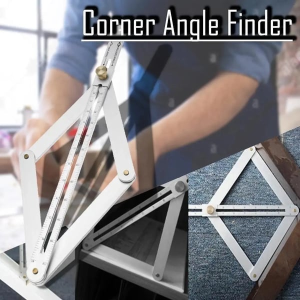 Angle Finder Ruler Aluminium | Measures 10-170 Degrees, Locks Instantly | Accurate Mitre Cuts for Wood, Tile, Stone