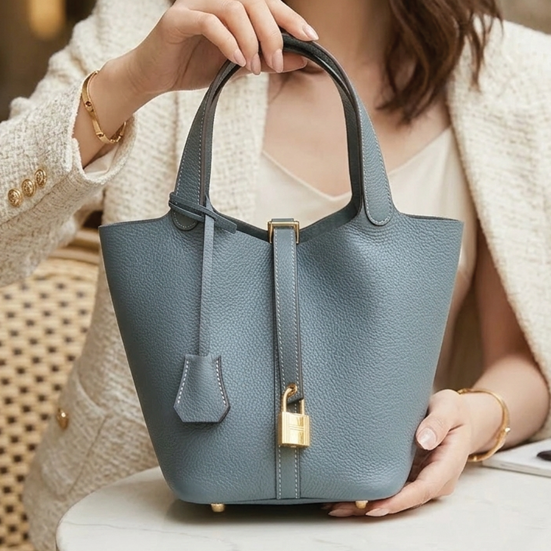 Ann | Faux Leather Tote Bag – Medium Size With Structured Design