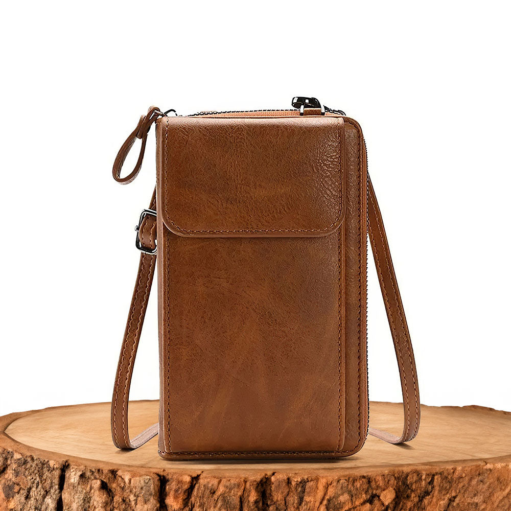 Ann | Vegan Leather Crossbody Bag – Adjustable Strap Design
