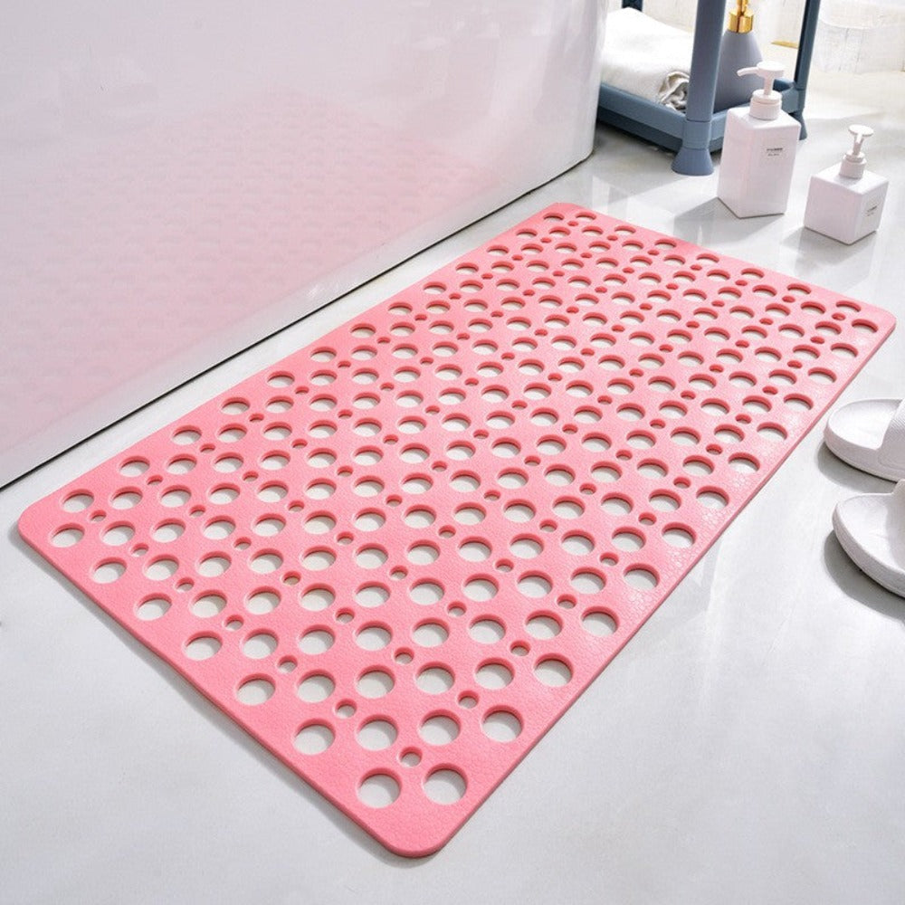 Anti-Slip Shower Mat PVC | Suction Cup Backing & Drainage Holes | Reduces Slipping, Supports Safer Showers, 6 Colours