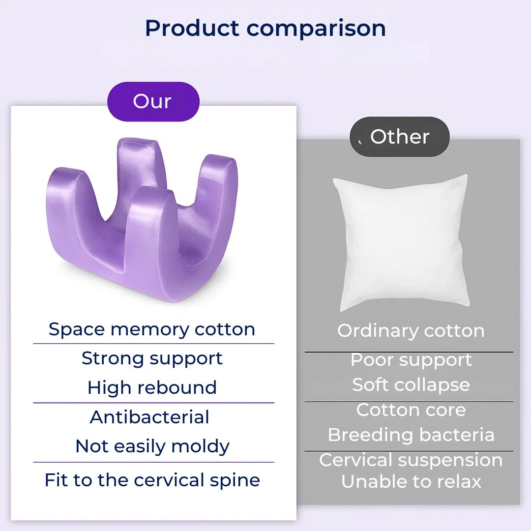 Anti-Wrinkle Beauty Pillow for Side & Back Sleepers | Cooling Memory Foam | Reduces Sleep Lines & Shoulder Pain