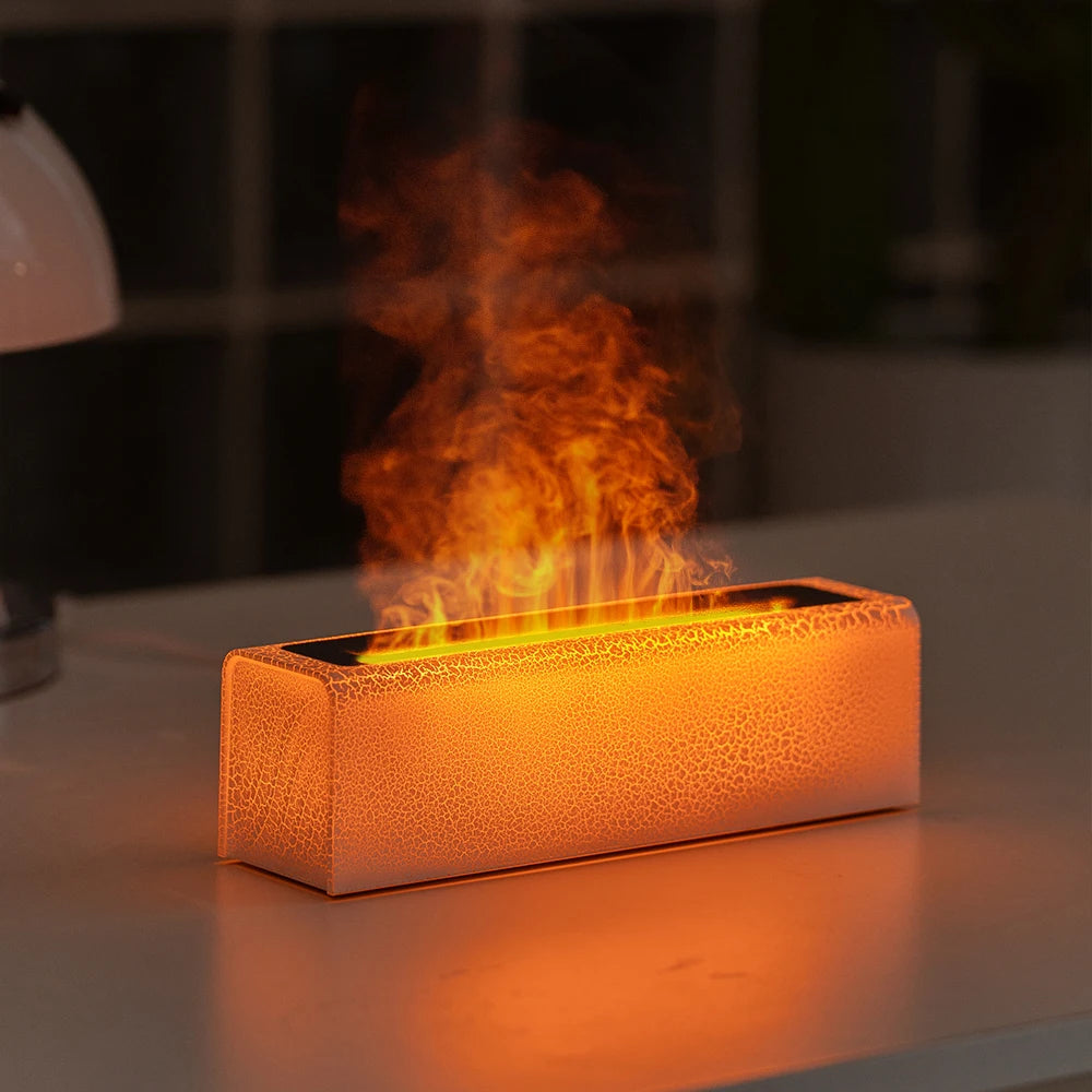Aroma Diffuser | Flame Effect Mist, Twin Top Outlets