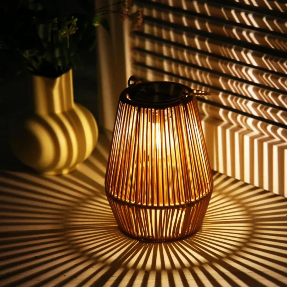 ArtisanGlow | Solar Garden Lantern – Handmade Waterproof Design