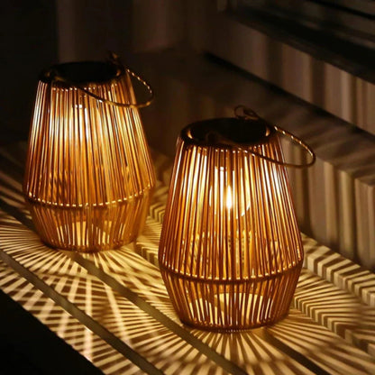 ArtisanGlow | Solar Garden Lantern – Handmade Waterproof Design 1