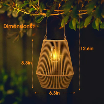 ArtisanGlow | Solar Garden Lantern – Handmade Waterproof Design 3