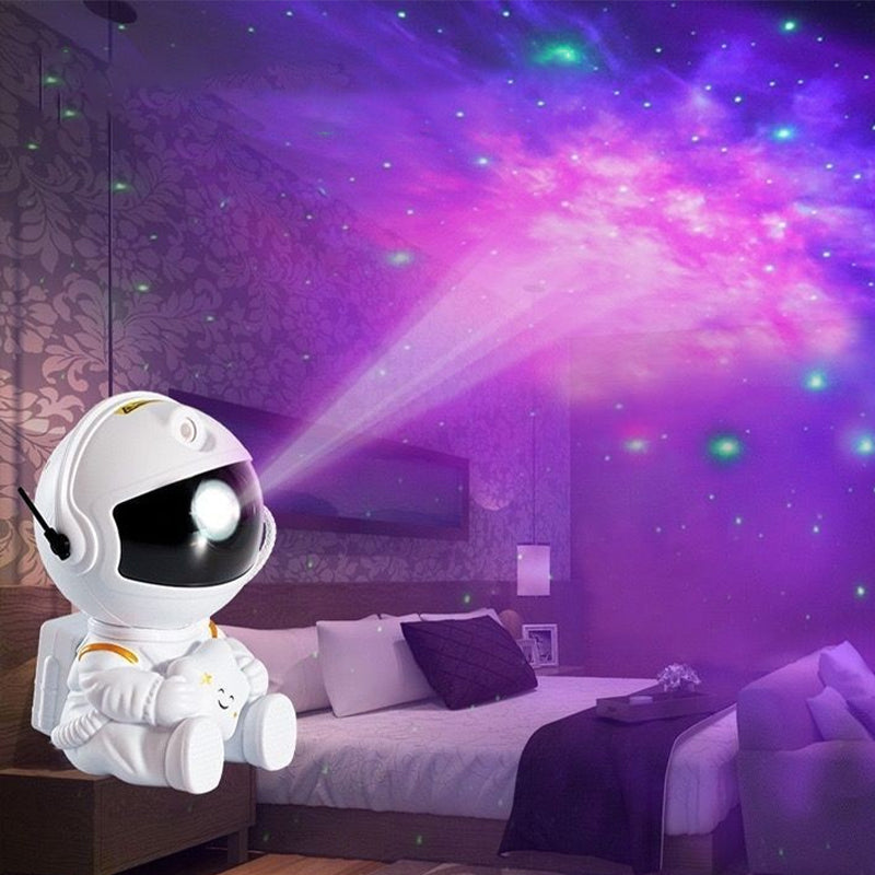 Astronaut Galaxy Projector Light | 8 Light Modes with Remote Control | Rotating Nebula Display for Bedroom Ceiling
