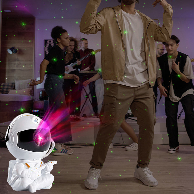 Astronaut Galaxy Projector Light | 8 Light Modes with Remote Control | Rotating Nebula Display for Bedroom Ceiling