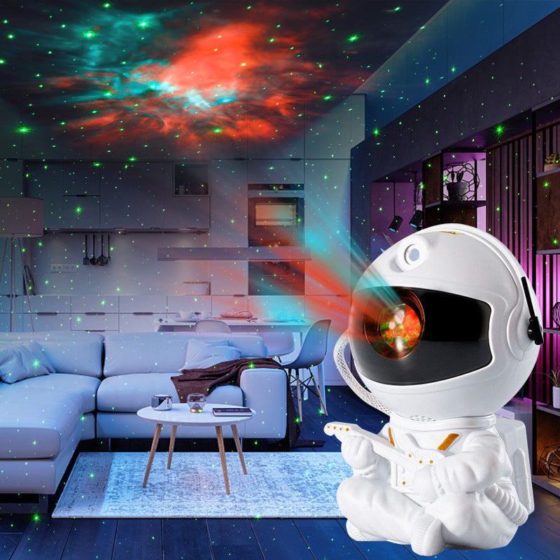 Astronaut Galaxy Projector Light | 8 Light Modes with Remote Control | Rotating Nebula Display for Bedroom Ceiling