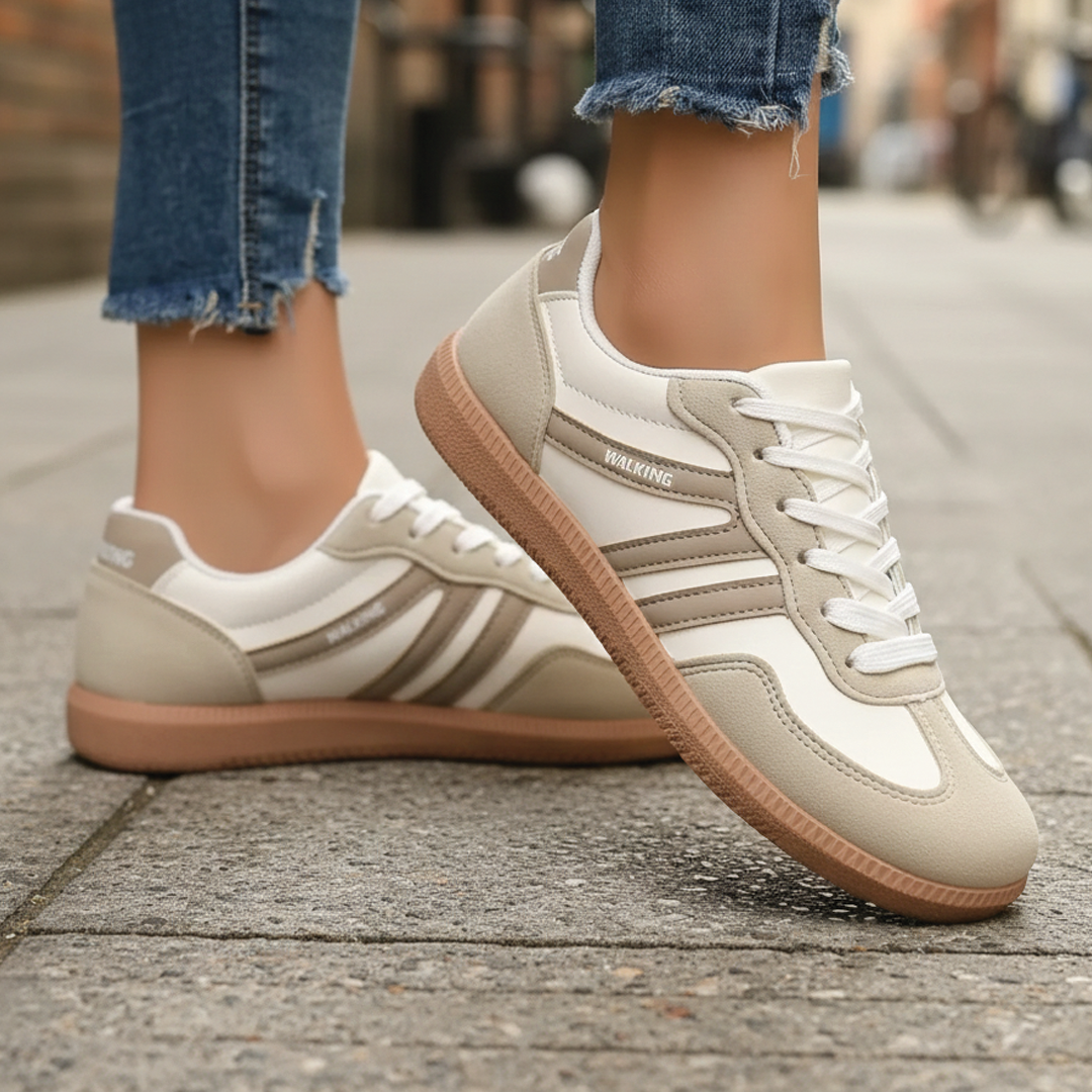 Aubrey | Low-Top Lace Sneakers – Vegan Leather With Rubber Sole 2