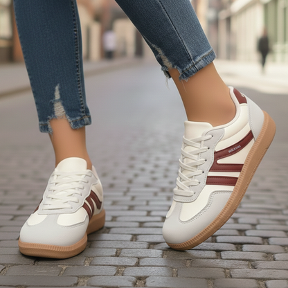 Aubrey | Low-Top Lace Sneakers – Vegan Leather With Rubber Sole 4