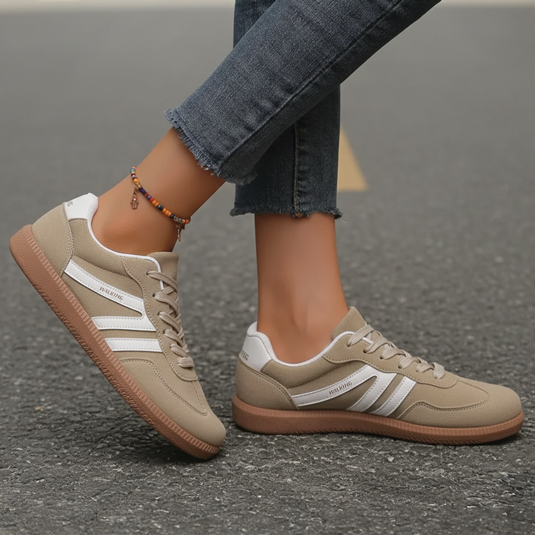 Aubrey | Low-Top Lace Sneakers – Vegan Leather With Rubber Sole 6