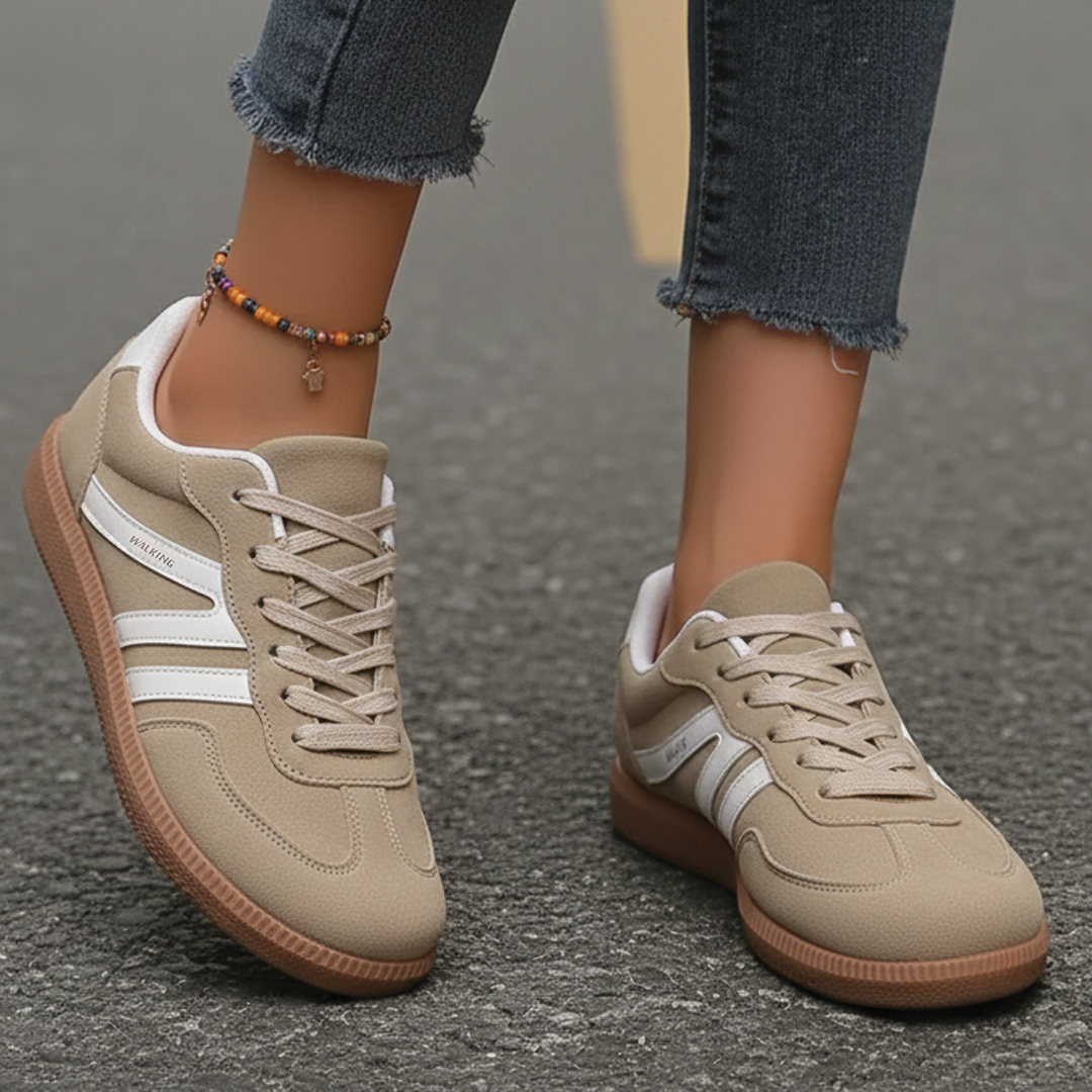 Aubrey | Low-Top Lace Sneakers – Vegan Leather With Rubber Sole 7
