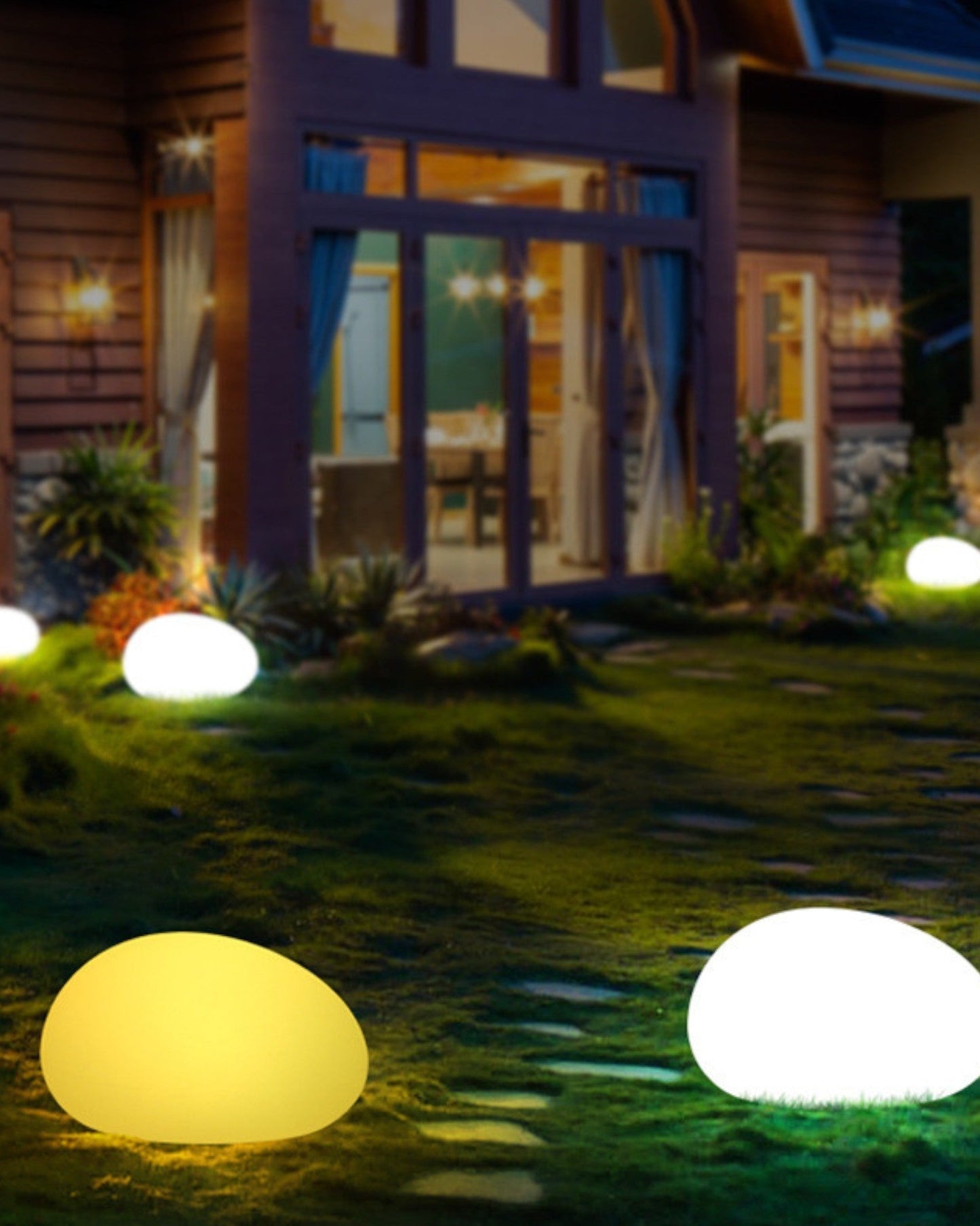 AuroraGlow | Solar Garden Lights – RGB Dimmable, Weather Resistant 3