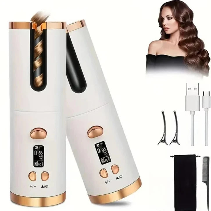 Automatic Hair Curler | Cordless Rechargeable Curling Iron