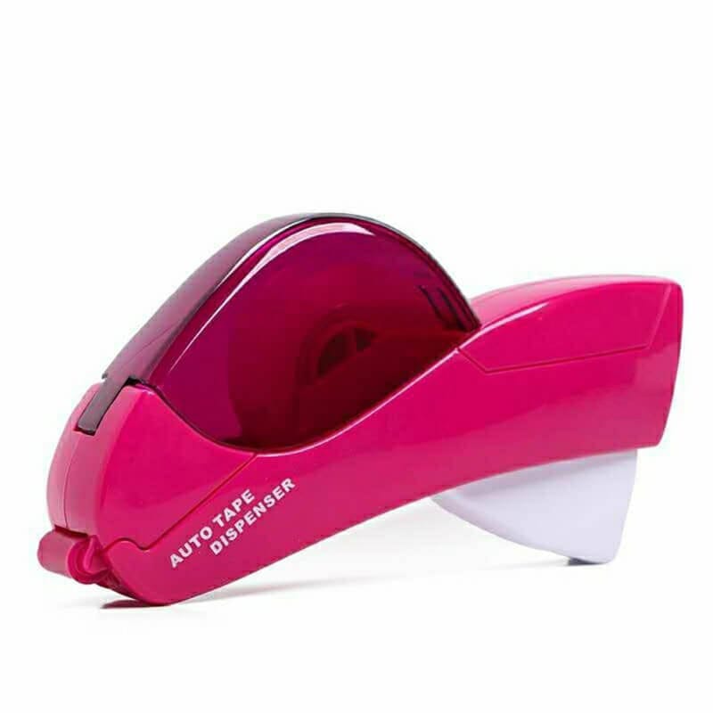 Automatic Tape Dispenser Plastic | One-Handed Operation with Concealed Safety Blade | Battery-Free Portable Design