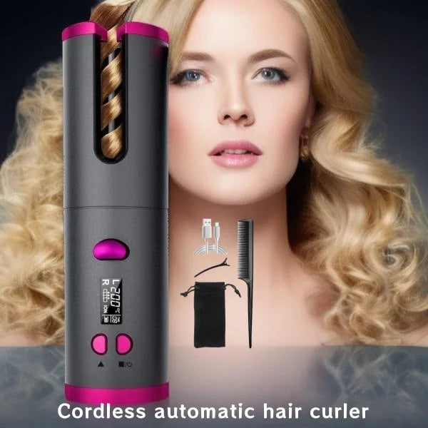 Automatic Hair Curler – Cordless Fast Heating | Rechargeable Hair Styling Tool 6