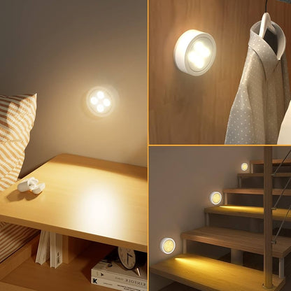 Automatische Bewegingssensor Lijmlampen met USB Oplaadfunctie – Energiezuinige LED Nachtverlichting voor Trappen en Badkamers 5