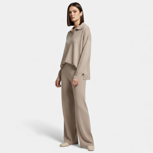 Aveline | Women's Lounge Set – Cashmere-Feel Knit Fabric 1