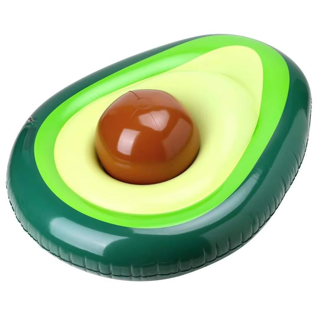 Avocado Pool Float | Inflatable Design With Detachable Ball