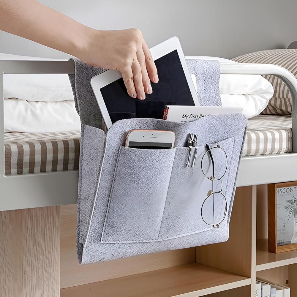 BED HUT – Felt Organizer with Cable Opening for the Bed 2